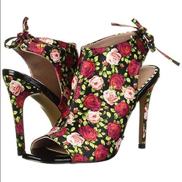 Betsey Johnson Shoes - Betsey Johnson Rexie Shootie Peeptoe Heel.